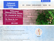 Tablet Screenshot of hollywoodchiro.net